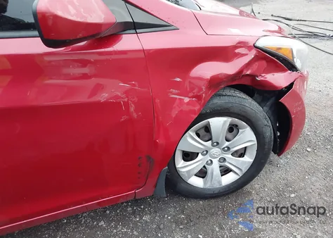 2016 Hyundai Elantra Se from USA, damaged, VIN KMHDH4AE9GU489282